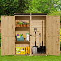 Outdoor Storage Shed, Lofka Outdoor Storage Cabinet with Waterproof Roof and 2 Removable Shelves Garden Shed for Backyard, Patio, Lawn